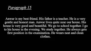 English 10th, Paragraph 15, Urdu to English translation, Book B.
