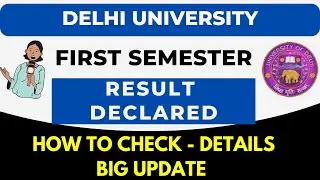 DU first Semester Result Declared March 2023 Exam | Delhi University Result 1st Semester Declared
