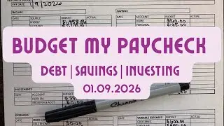Budget My Paycheck With Me | Debt | Savings | Investing (real numbers! 💰💵💲)