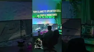 TRIPLE MONITORS SPLINTER CELL #gamingsetup #gamingroom #intel #nvidia #gamerlife #pcgaming