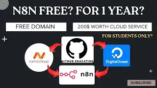 How to Get n8n FREE for Students (1 Year License + Free Domain & $200 Cloud) GitHub Student | Bangla