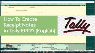 Как создать приходные ордера в Tally ERP9? (на английском языке)