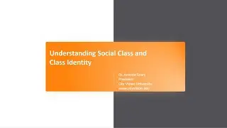 Understanding Social Class and Class Identity for Christians