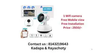 CCTV sales & services @ rayachoty and kadapa