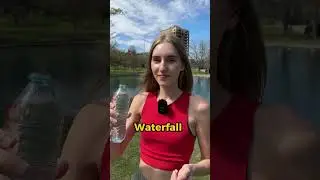 Using English verbs with a bottle of water #ariannitalagringa #americanpronunciation #english