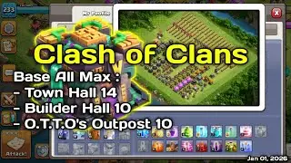 New Year 2026 | Base All MAX Town Hall 14 and Builder Hall 10 | COC | Clash of Clans