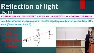 image formed by concave mirror when object placed between the focus and pole | reflection of light