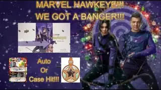 Upper Deck Marvel Hawkeye Hobby Box Review! We Pulled Another Case Hit! #marvel #irlpackopening #rip