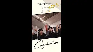 The Graduation Video Invitation fully editable template with photo,  Graduation party