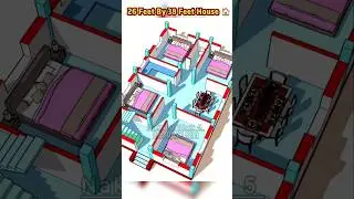 26 Feet By 38 Feet House Plan #homeplan #naksha #shortfeed #nakshaghar