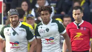 TOP 14 - Essai de Th&eacute;o ATTISSOGBE (SP) - ASM Clermont - Section Paloise