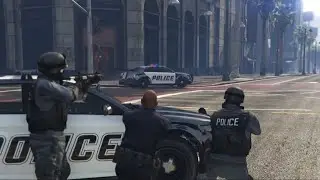 GTA 5 Online: Pacific Standard Job - Police arriving cutscene