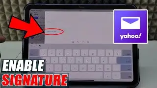 how to add signature in yahoo mail on ipad?