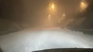 Strong Winds Whip Up Snow in New York State