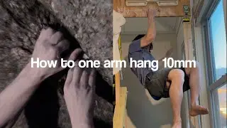 How to ONE ARM HANG on the 10mm! | my finger strength journey