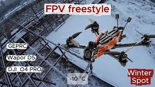 ❄️ FPV Winter Training | Flying in Snow & Cold (Drone Crash)  | DJI O4 PRO