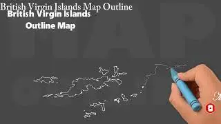 How to Draw British Virgin Island Outline Map, Outline Map of British Virgin Islands, Outline Map