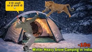Yeh Camping Jaan Le Sakti Thi -10&deg;C Snow Camping in India ❄️Winter Snow Camping