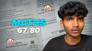 How I Scored 67/80 in Maths 🤡 | Class 10th Board Exam 
