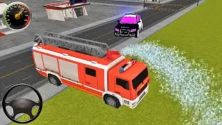Fire Truck Rescue Simulator 3D -  Firefighter Emergency Truck Driver #3 - Android Gameplay