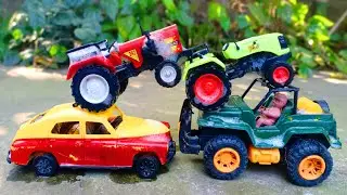 Mini tractor trolley parking to another place | Arjun novo tractor | jcb tractor video | jcb video