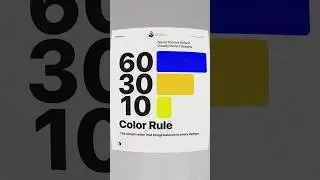 Color Magic Rule 60 30 10 #design #webdesign #graphicdesign #logodesign #programming #graphicstyle