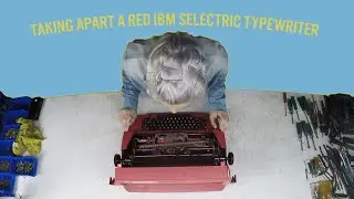 Taking Apart a Red IBM Selectric Typewriter Time-Lapse - Jeremy Mayer Typewriter Sculpture
