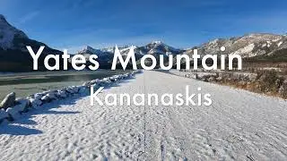 Winter Hike Yates Mountain - Kananaskis - Alberta, Canada 4K