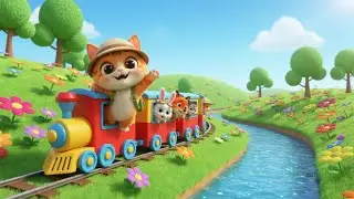 Train Goes Choo Choo Fast & Slow Song for Kids | Train Song for Kids, Nursery Rhymes & Baby Music 🚂🎶