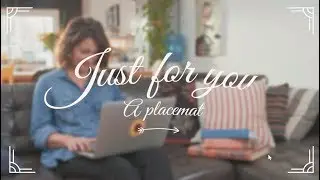 Creating a personalized paper placemat