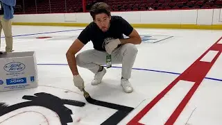 Painting the United Center Ice 2023