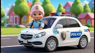 Wailing Police Siren 🚓👶 | Fun Emergency Vehicle & Learning Song for Little Kids