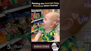 😂 Ranking the Cutest Scared Baby Faces Ever! #funnybaby #shorts