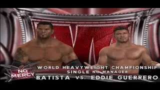 Batista vs Eddie Guerrero WWE NO MERCY 2005 (SVR 2007)