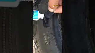 Super Strong Tire Repair Glue. #shorts