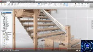 How to Model Wooden & Steel Assembled Staircase in Revit