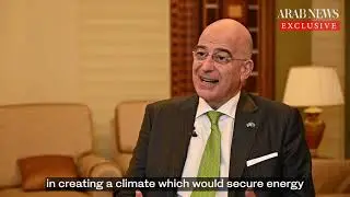 Greece’s Foreign Minister Nikos Dendias - Greek Patriot missiles deal with Saudi Arabia