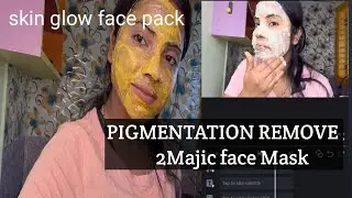 2 majic face pack remov pigmentation # Homemade face pack skin glow and reduce dark sport 