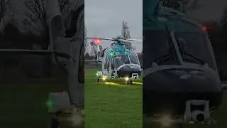 Kent and Sussex Air Ambulance G-KSSC departing Stanwell