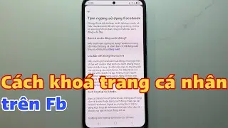 C&aacute;ch kho&aacute; trang c&aacute; nh&acirc;n tr&ecirc;n Fb