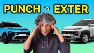 Tata Punch vs Hyundai Exter Comparison | Don't Buy Until You See This! 🛑 | Chandu Car Reviews |