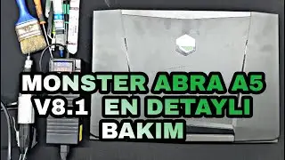 MONSTER ABRA A5 V8.1 SÖKME | EN DETAYLI MONSTER TERMAL MACUN VE FAN TEMİZLİĞİ |