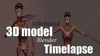 3D-модель вентилятора Milkblood Blender 2.9 Timelapse