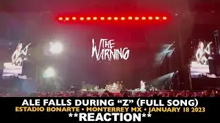 Musicians REACT to The Warning: Ale Falls during 