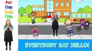 Hello Song & Body Percussion Play Along | Sing Play Create Video 