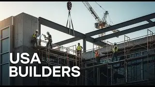 USA Builders Create a Modern Building from Scratch | Satisfying Construction