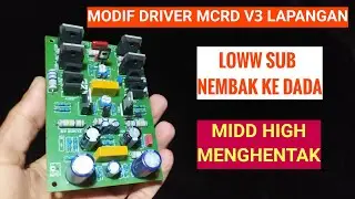 MODIF DRIVER MCRD V3 LOWW SUB NEMBAK KE DADA DAN MIDD HIGH MENGHENTAK #totorial #powerrakitan