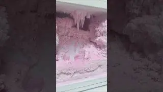 Asmr mini freezer frost ice eating