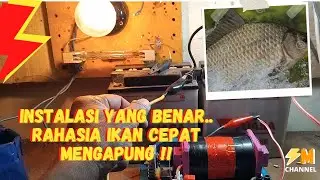 INSTALASI YANG BENAR.. RAHASIA IKAN CEPAT MENGAPUNG !!