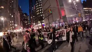 New York City SCHOOLS MARCH FOR PALESTINE. 